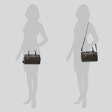 Coach Rowan Satchel In Signature Canvas F83607 Brown Black
