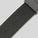 Coach Men's Wide Harness Cut-To-Size Reversible Signature Coated Canvas Belt Charcoal/Black F64839