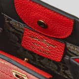 Salvatore Ferragamo Calf Leather Small Gancini Crossbody Bag Candy Apple Red 0750012