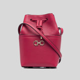 Salvatore Ferragamo Women's Mini Bucket In Calf Leather Bag Ribes 0755119 lussocitta lusso citta