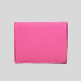 Salvatore Ferragamo Calf Leather Small Bifold Wallet Hot Pink 0750027