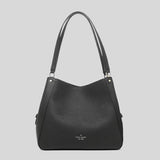 Kate Spade Leila Medium Triple Compartment Shoulder Bag WKR00344 Black
