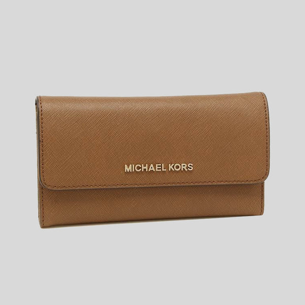 Michael Kors Jet Set Travel Large Trifold Wallet Luggage 35S8GTVF7L