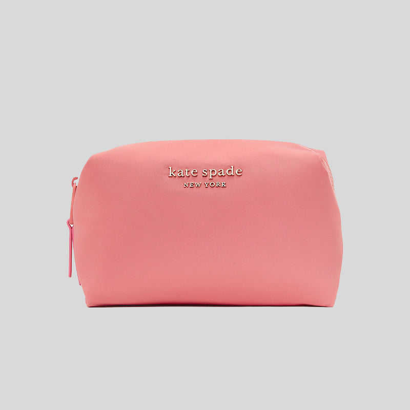 Kate Spade The Little Better Everything Puffy Large Cosmetic Case Carolina Coral PWR00408