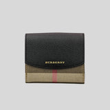 Burberry Women's House Check Grainy Derby Luna Small Wallet Black 80278821