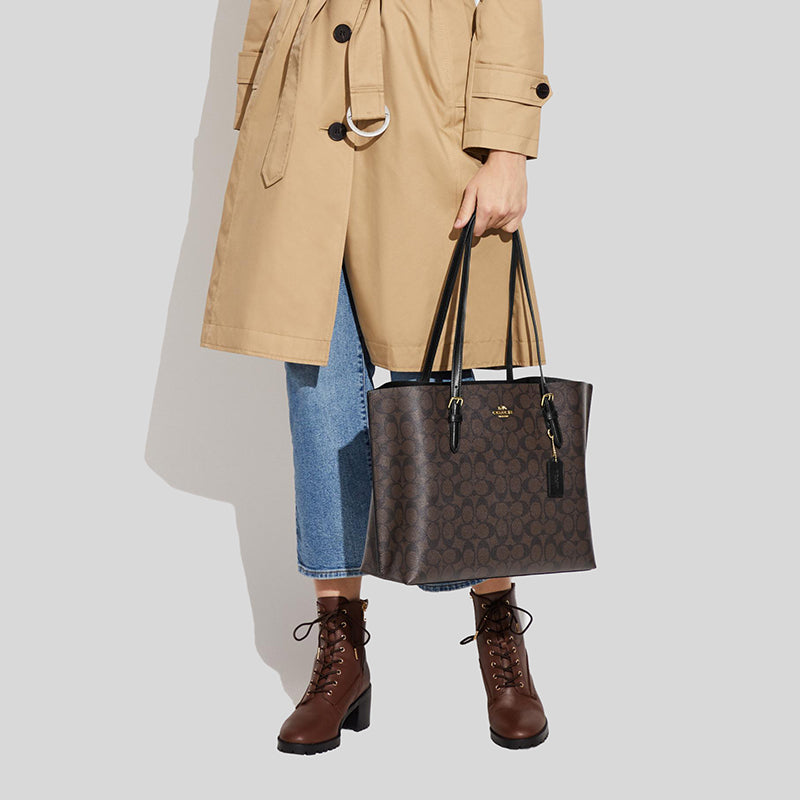 Coach mollie tote brown Clearance