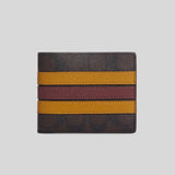 Coach 3-in-1 Wallet In Signature Canvas With Varsity Stripe 3008 Mahogany/Buttercup Multi