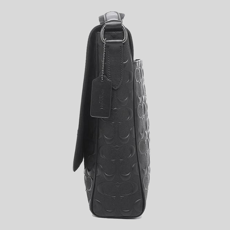 Coach Houston Map Bag In Signature Leather 4006 Black