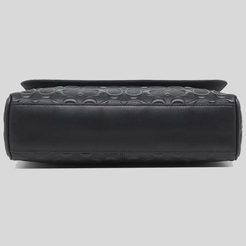 Coach Houston Map Bag In Signature Leather 4006 Black