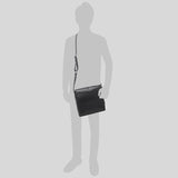 Coach Houston Map Bag In Signature Leather 4006 Black