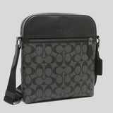 COACH Houston Flight Bag In Signature Canvas 4010 Charcoal Black