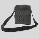 COACH Houston Flight Bag In Signature Canvas 4010 Charcoal Black