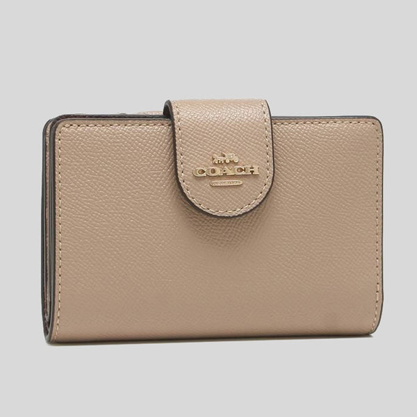 Coach Medium Corner Zip Wallet 6390 Taupe