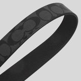 Coach Men's Double Bar Buckle Cut To Size Reversible Belt, 38 Mm-Charcoal Black 91288