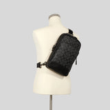 Coach Graham Pack In Signature Canvas C2932 Charcoal Black