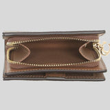 Coach Snap Wallet In Signature Canvas Khaki Redwood C3309