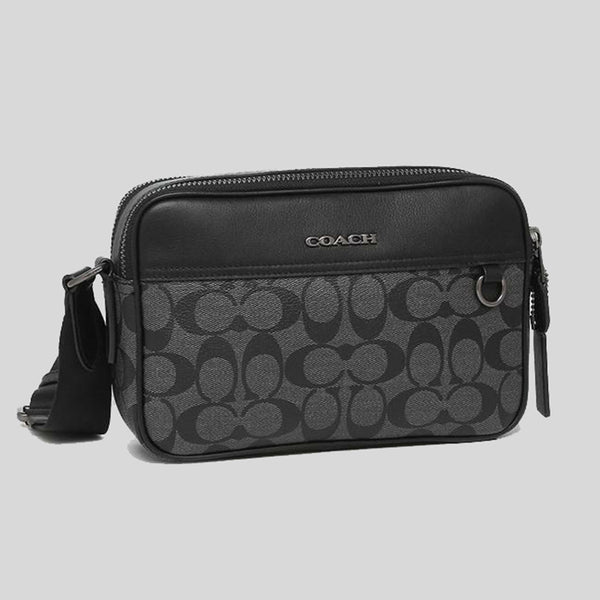 Coach Graham Crossbody In Signature Canvas C4149 Charcoal Black