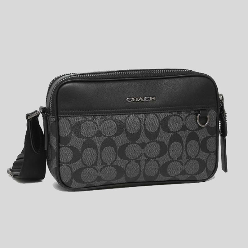 Coach Graham Crossbody In Signature Canvas C4149 Charcoal Black