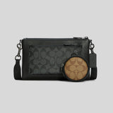 Coach Holden Crossbody In Signature Canvas Charcoal/Black Multi C5598