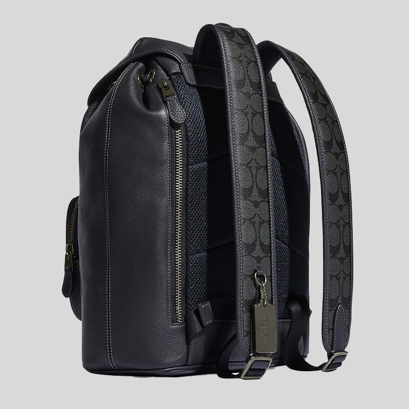 Coach Sullivan Backpack In Signature Canvas Black Charcoal C9864