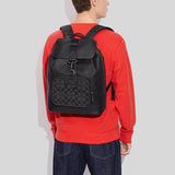 Coach Sullivan Backpack In Signature Canvas Black Charcoal C9864