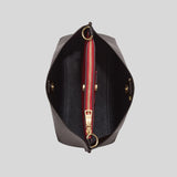 Coach Mollie Bucket Bag 22 In Signature Canvas Brown Black CA582