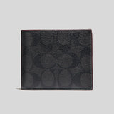 Coach Boxed 3 In 1 Wallet Gift Set In Signature Canvas F41346 Black Oxblood