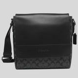 Coach Men's Houston Map Bag In Signature Canvas (F73339) BlackCoach Men's Houston Map Bag In Signature Canvas Black 573