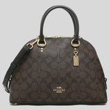 Coach Katy Satchel In Signature Canvas 2558 Brown Black