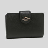 Coach Medium Corner Zip Wallet 6390 Black