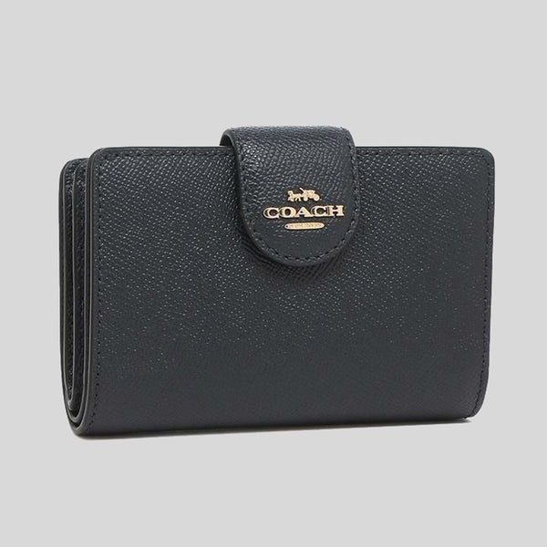 Coach Medium Corner Zip Wallet 6390 Midnight