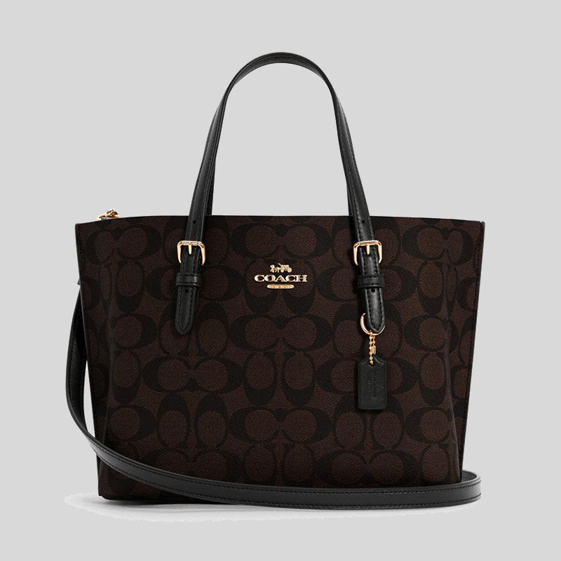 Coach Mollie Tote 25 In Signature Canvas C4250 Brown