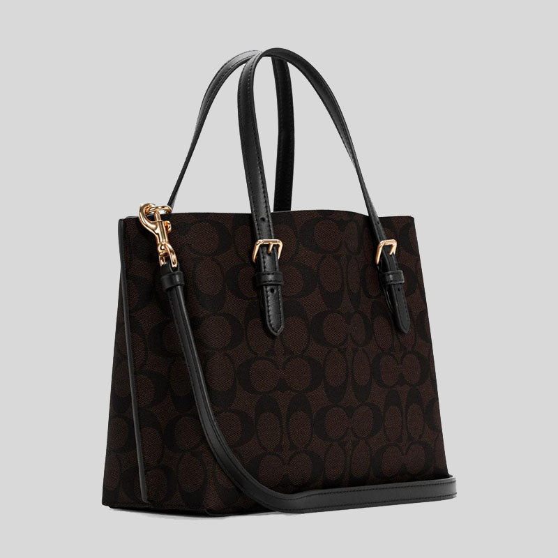 Coach Mollie Tote 25 In Signature Canvas C4250 Brown