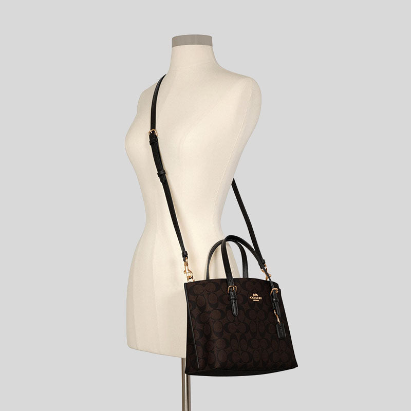 Coach Mollie Tote 25 In Signature Canvas C4250 Brown