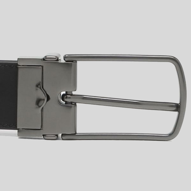 Coach Skinny Buckle Cut-To-Size Reversible Dress Belt, 32mm Black