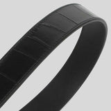 Coach Skinny Buckle Cut-To-Size Reversible Dress Belt, 32mm Black