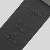 Coach Skinny Buckle Cut-To-Size Reversible Dress Belt, 32mm Black