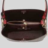 Coach Small Town Bucket Bag In Signature Canvas 2312 Brown 1941 Red