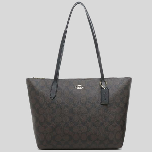 Coach city cheap zip tote black