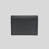 Salvatore Ferragamo Men's Calf Leather Business Card Holder Black 0753000