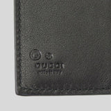 GUCCI Men's Black Microguccissima GG Logo Leather Bifold Wallet With Coin Pocket 150413