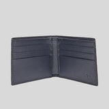 Gucci Men's Microguccissima GG Logo Leather Bifold Wallet 260987 Blue