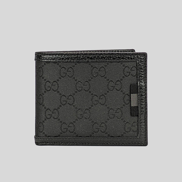 GUCCI Men's Signature Bifold Wallet Black 260987