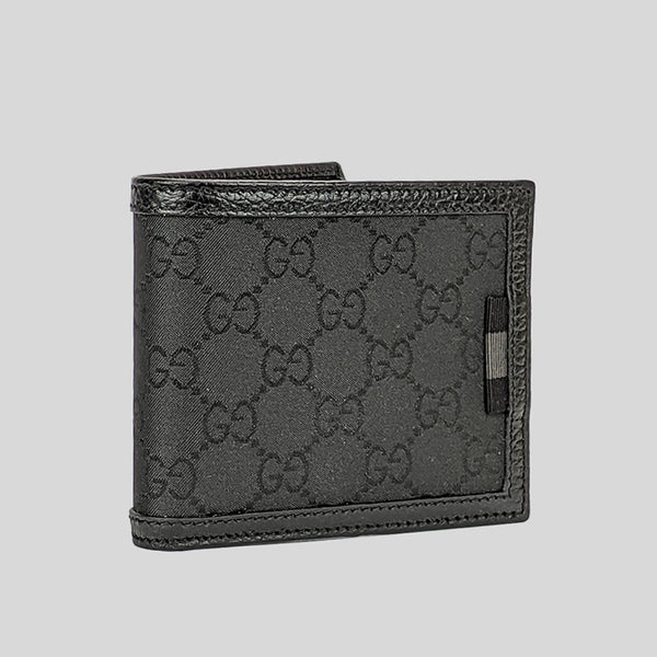 GUCCI Men's Signature Bifold Wallet Black 260987