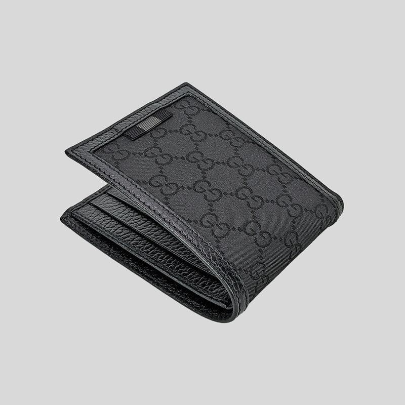 Gucci Men's Signature Bifold Wallet Black 260987