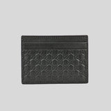 GUCCI Microguccissima Card Holder Black 262837