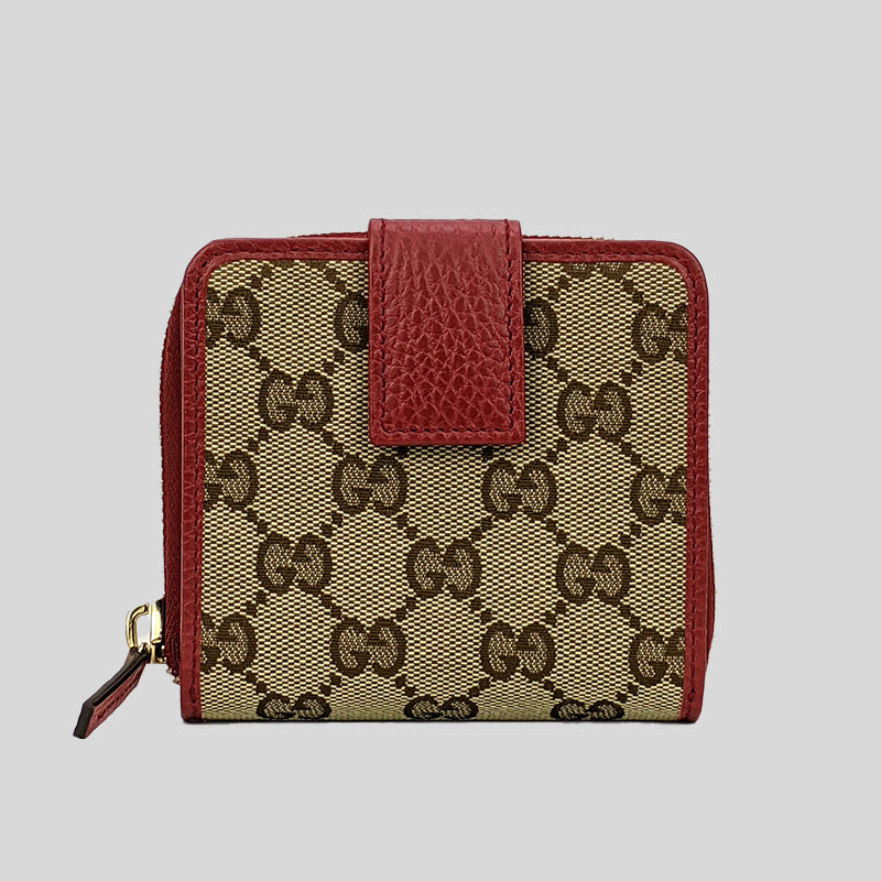 Gucci Red Compact Bi-fold Wallet - A World Of Goods For You, LLC