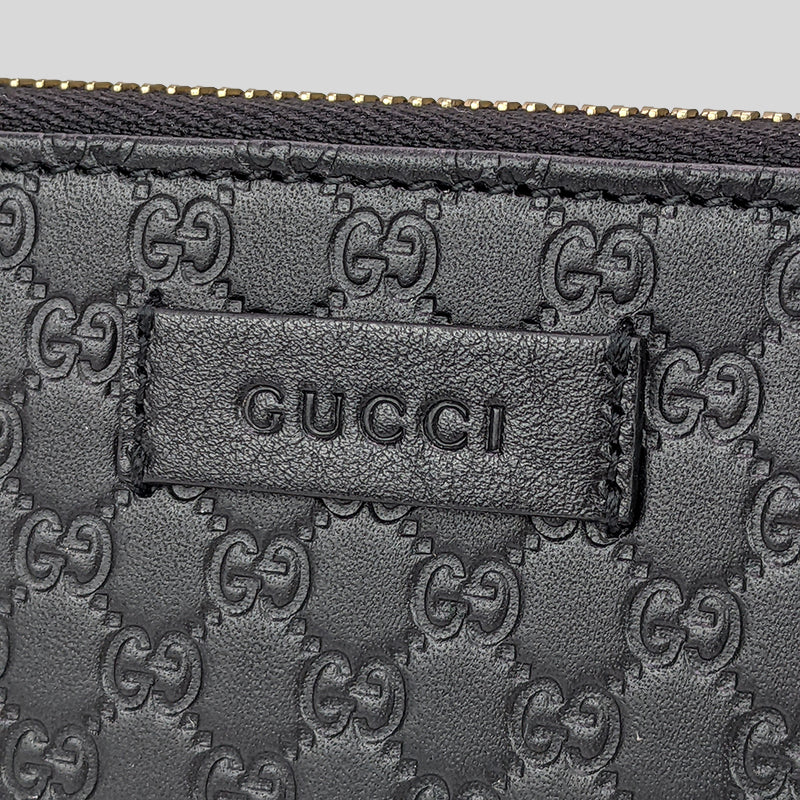 Gucci Microguccissima Zip Around Wallet Small Black in Leather - US