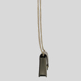 GUCCI Icon GG Interlocking Wallet On Chain Crossbody Bag Grey 615523