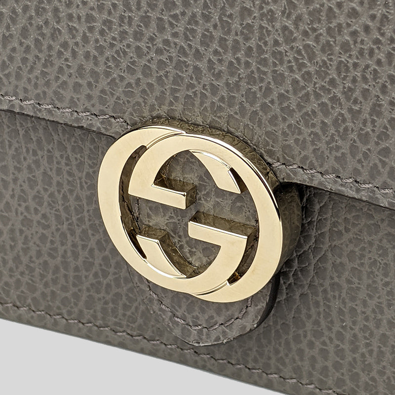 Gucci Icon GG Interlocking Wallet On Chain Red Crossbody Bag 615523 Red buy  to India.India CosmoStore